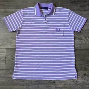 Vintage Karen Scott Striped Cotton Blend Women's Golf Polo - Size Medium
